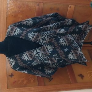 Retro Western Yellowstone Poncho